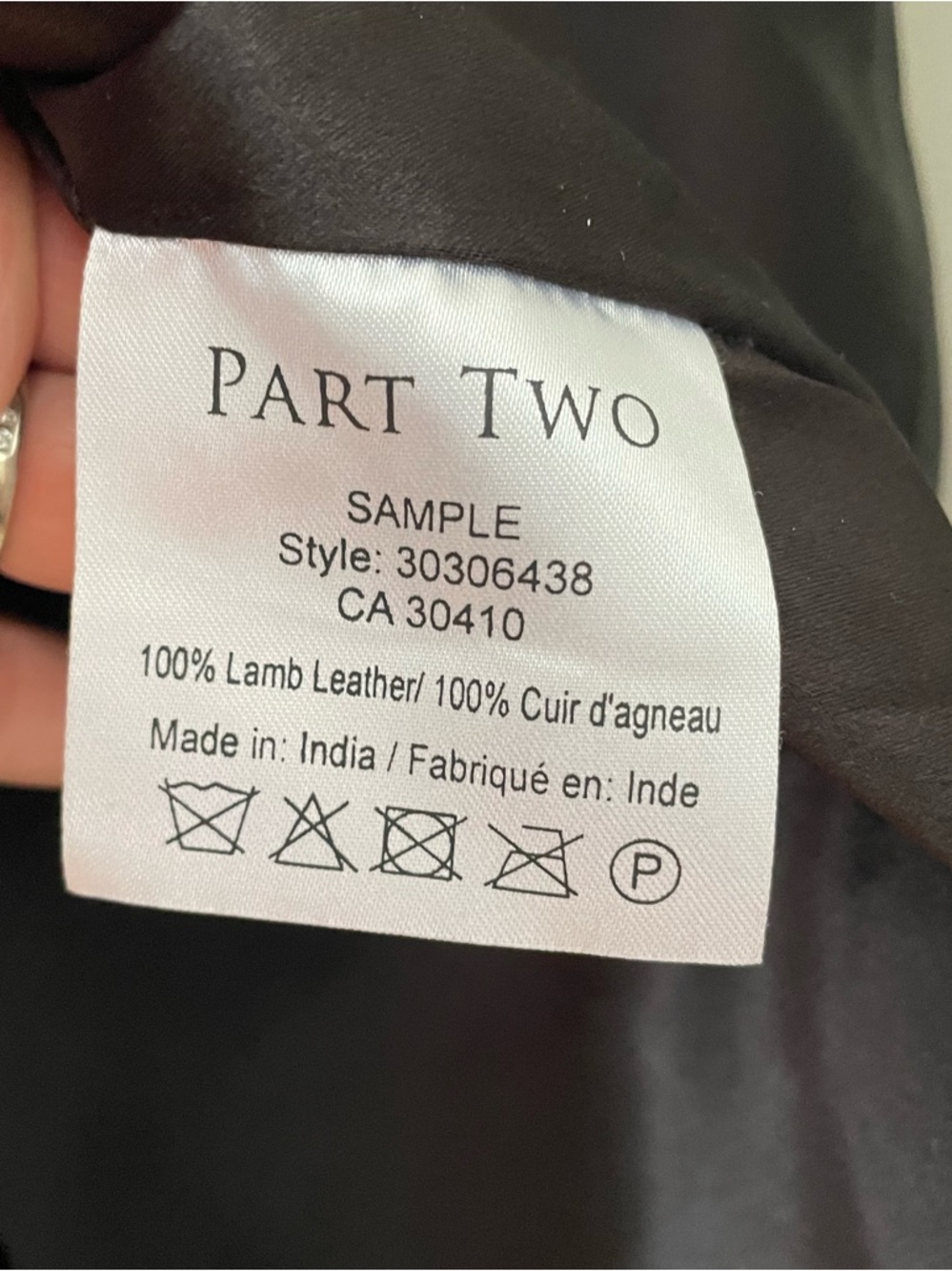 Part Two Copenhagen Lambskin Leather A Line Mini Skirt Size 36 Scandi Classic - Picture 9 of 15